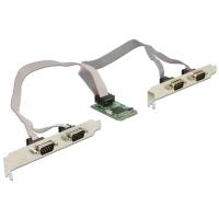 DeLock MiniPCIe I/O PCIe full size 4 x Serial RS-232 - Serieller Adapter - PCI Express 1,1 Mini Card - RS-232 x 4 (95243) von Delock