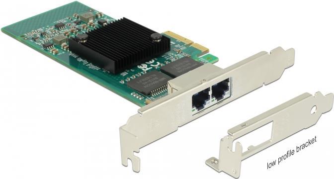 DeLock PCI Express Card > 2 x Gigabit LAN - Netzwerkadapter - PCIe 2.1 x4 Low-Profile - Gigabit Ethernet x 2 von Delock