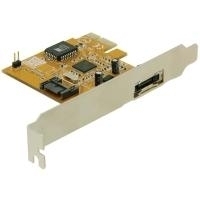 DeLock PCI Express Controller card 1x eSATA, 1x SATA - Massenspeicher Controller - 2 Sender/Kanal - SATA-300 - 300 MBps - PCI Express x1 (70157) von Delock