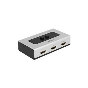 DeLock Switch HDMI 2 port manual - Video/Audio-Schalter - 2 x HDMI - Desktop (87663) von Delock