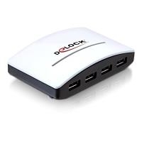 DeLock USB3.0 externer HUB 4 Port - Hub - 4 x SuperSpeed USB3.0 - Desktop (61762) von Delock