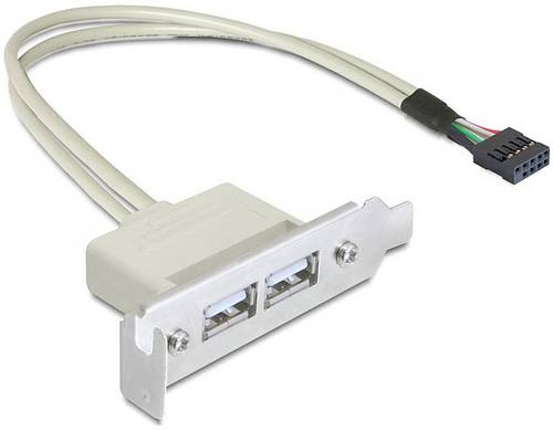 Delock 0.5m Slotblech USB 2.0 PC-Slotblech 1St. von Delock