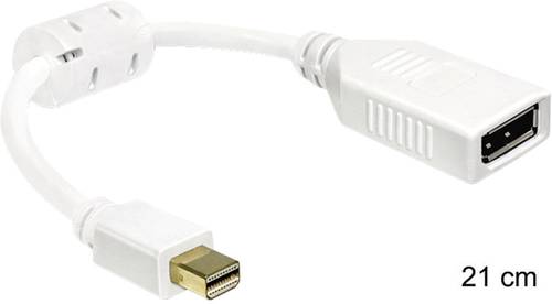 Delock 0403315 DisplayPort Adapter [1x Mini-DisplayPort Stecker - 1x DisplayPort Buchse] Weiß mit F von Delock