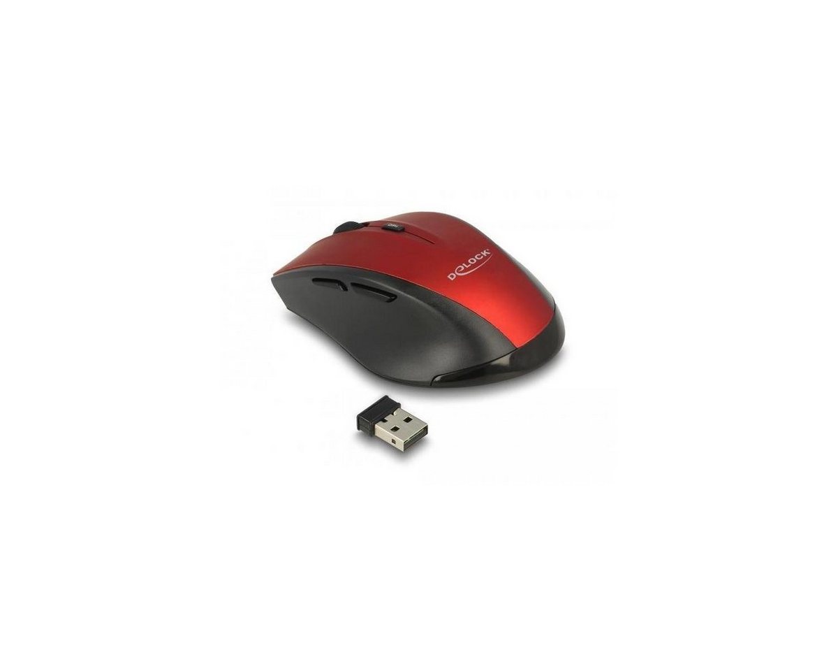 Delock 12493 - Ergonomische optische 5-Tasten Maus 2,4 GHz kabellos Maus von Delock