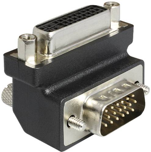 Delock 1937074 DVI / VGA Adapter [1x DVI-Buchse 24+5pol. - 1x VGA-Stecker] Schwarz von Delock