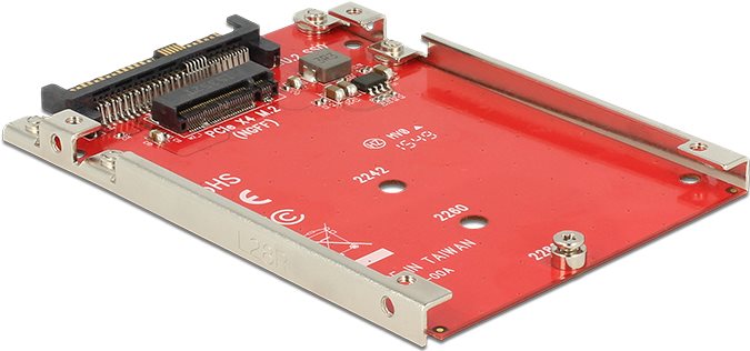 Delock 2.5? Konverter U.2 SFF-8639 > M.2 NVMe Key M - 7 mm (62725) von Delock