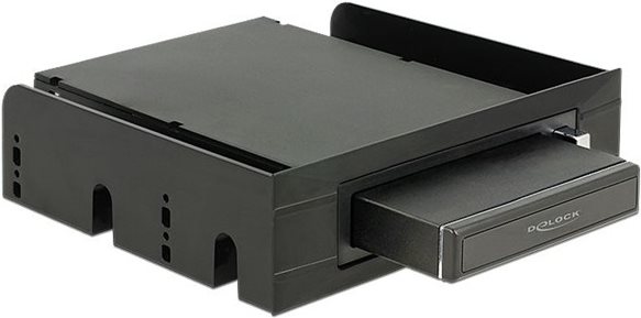 Delock 3.5? / 5.25? Wechselrahmen für 2.5? SATA Festplatten und SSDs (47213) von Delock
