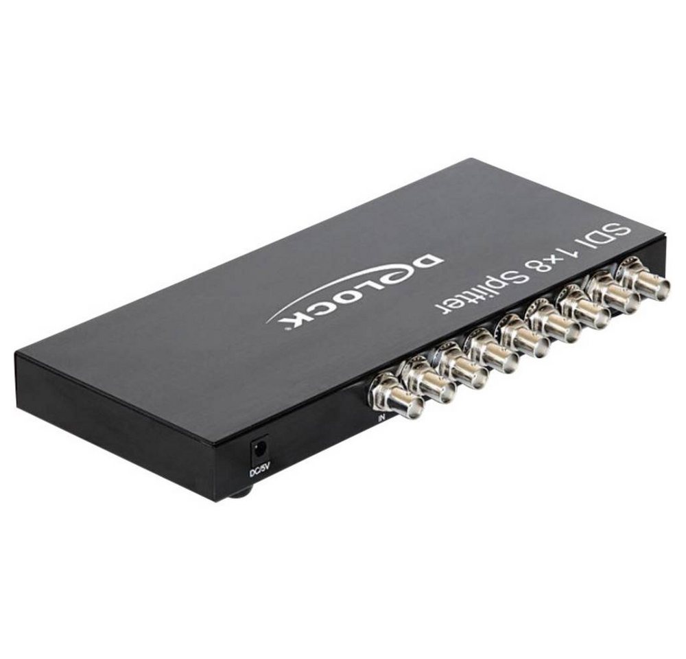 Delock 3G-SDI Splitter 1 x 8 Audio- & Video-Adapter, Metallgehäuse von Delock