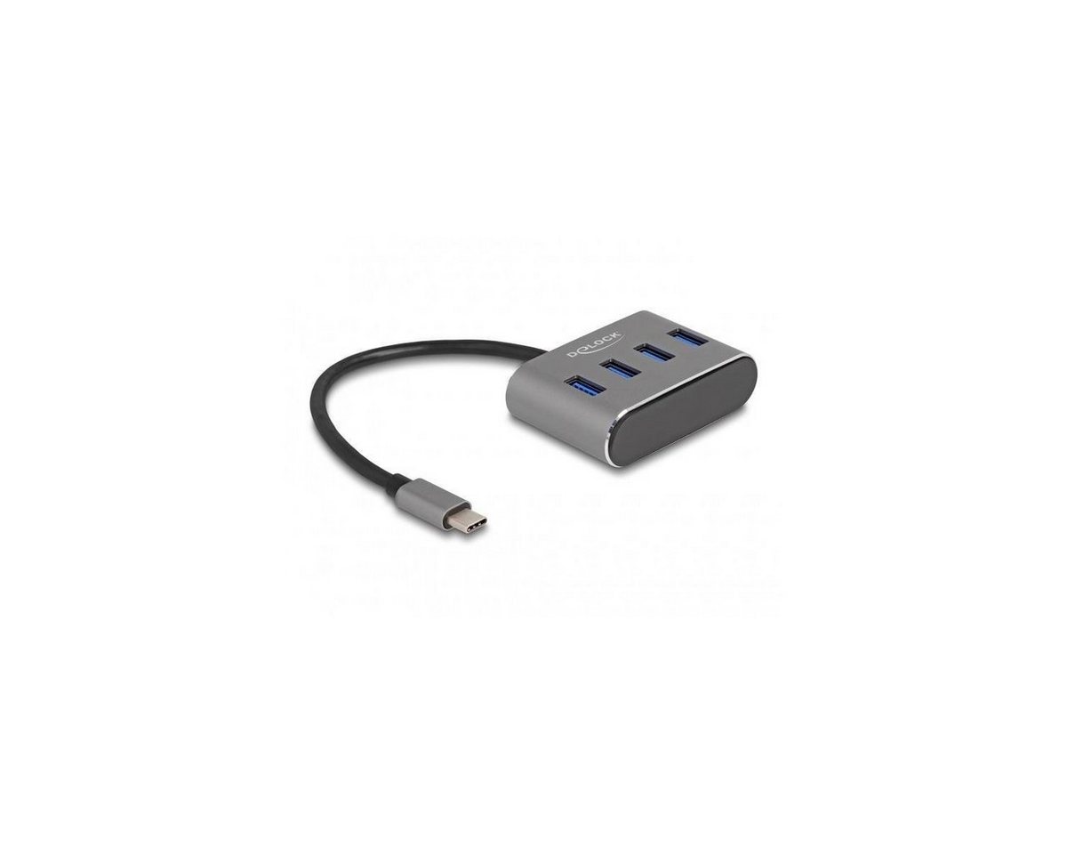 Delock 4 Port USB 3.2 Gen 1 Hub mit USB Type-C™ Anschluss – USB... USB-Adapter USB C von Delock