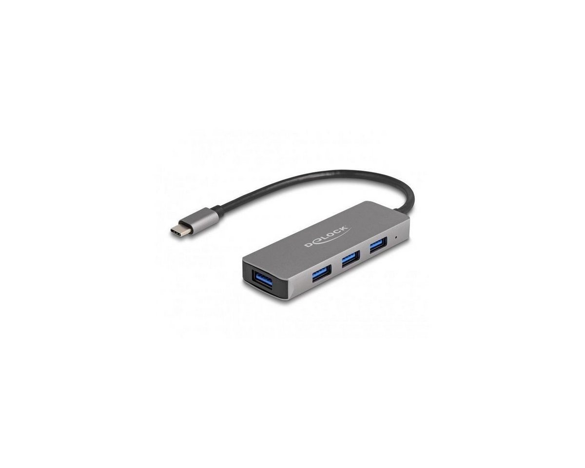 Delock 4 Port USB 3.2 Gen 1 Hub mit USB Type-C™ Anschluss – USB... USB-Adapter USB C von Delock