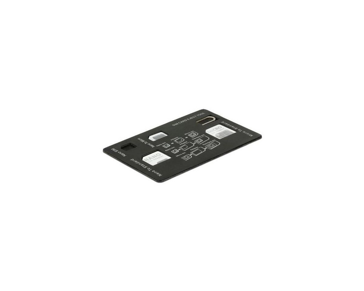 Delock 4 in 1 SIM Karten Adapter Set Computer-Kabel, SIM, SIM von Delock