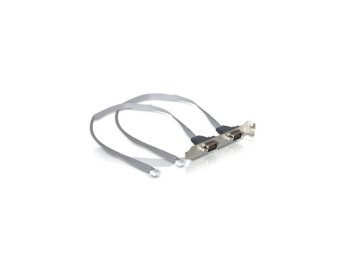 Delock 41791 - Slotblech 2 x COM Port mit 2 mm Pinabstand Computer-Kabel, DB9, PCI von Delock