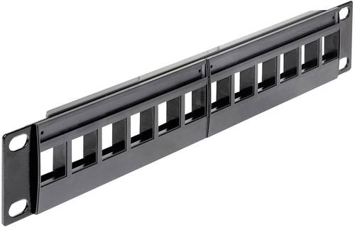 Delock 43259 12 Port Netzwerk-Patchpanel 254mm (10 ) Unbestückt 1 HE von Delock