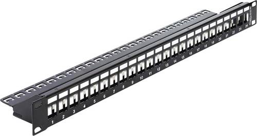 Delock 43277 24 Port Netzwerk-Patchpanel 483mm (19 ) Unbestückt 1 HE von Delock