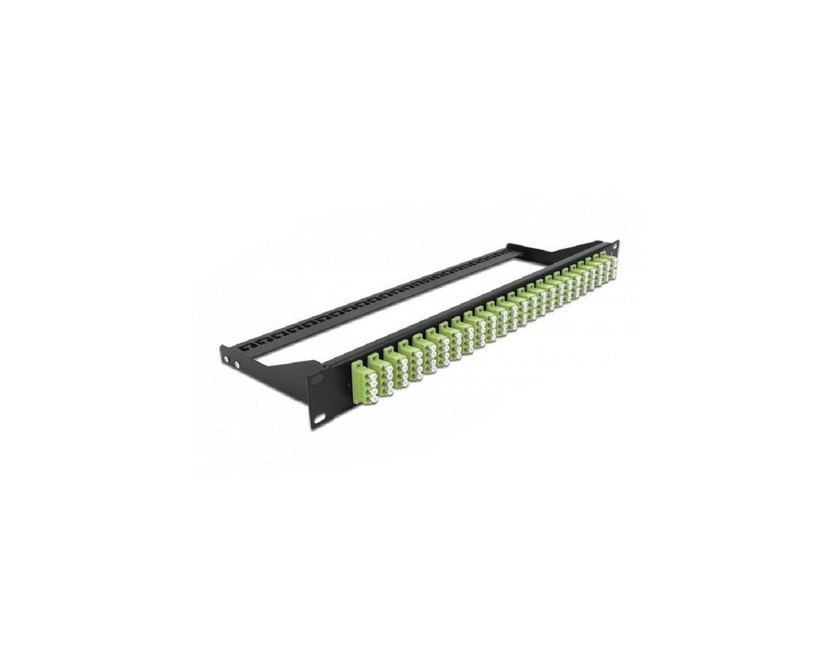 Delock 43404 - Delock 19 LWL Patchpanel, 24 Port LC Quad, lindgrün Netzwerk-Patch-Panel" von Delock