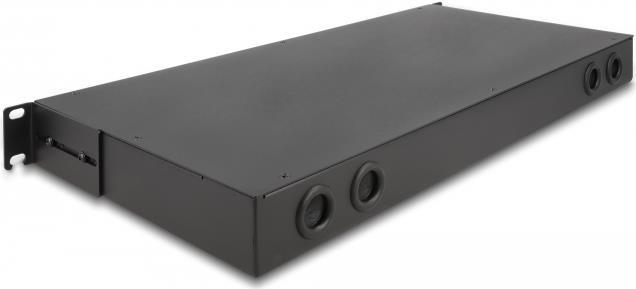Delock 48,30cm (19) LWL HD (High Density) Patchpanel 1 HE schwarz (66924) von Delock