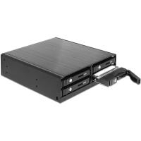 Delock 5.25? Wechselrahmen für 4 x 2.5? SATA HDD / SSD (47220) von Delock