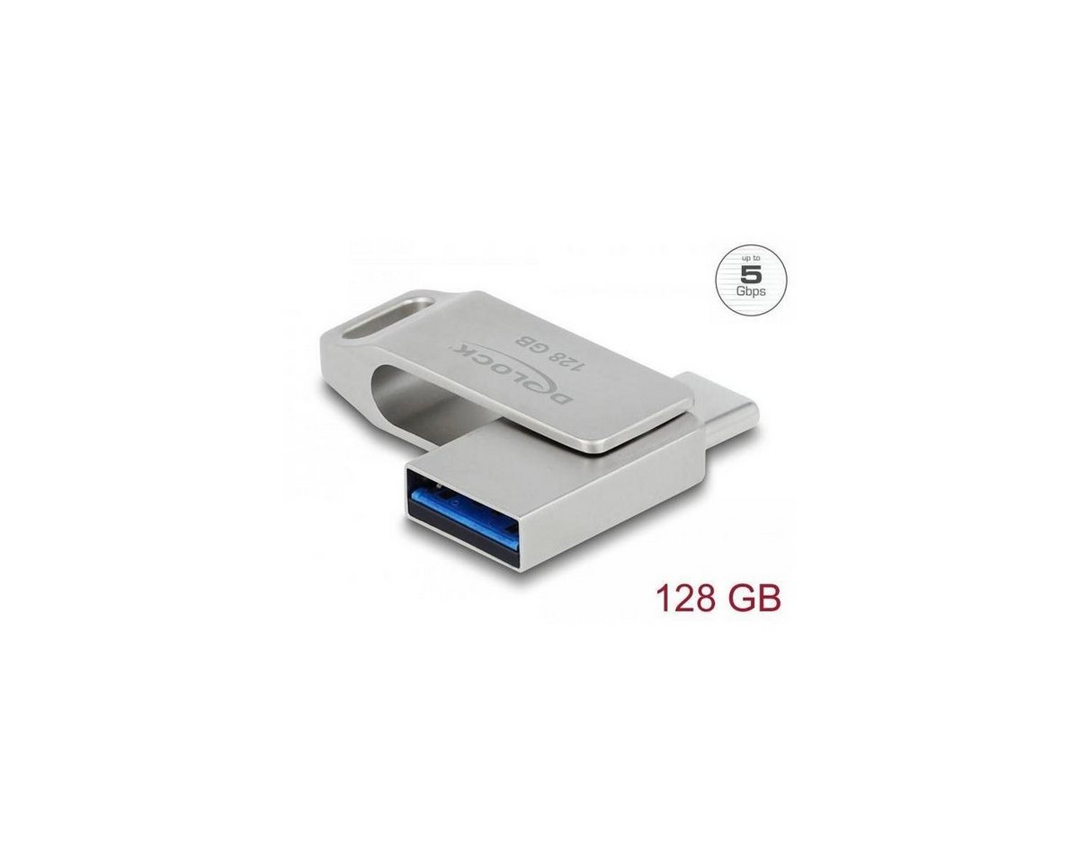 Delock 54076 - USB Stick, 128GB, weiß USB-Stick von Delock