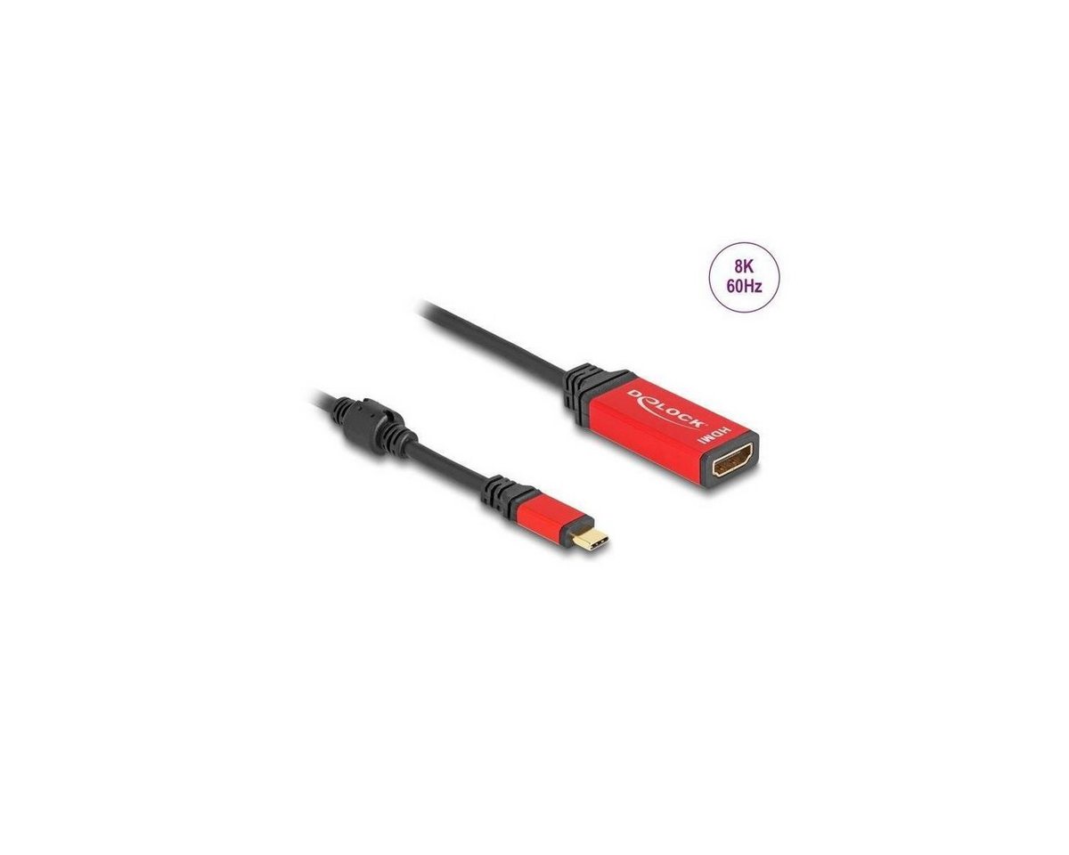 Delock 60053 - USB Type-C zu HDMI Adapter DP Alt Mode 8K 60 Hz... Computer-Kabel, HDMI C, HDMI (20,00 cm) von Delock