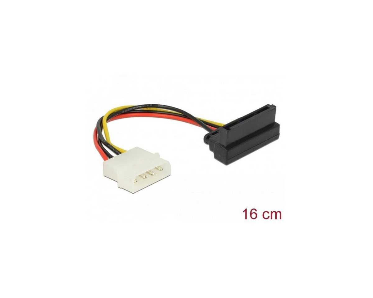 Delock 60104 - Kabel Power SATA HDD > 4 Pin Stecker – gewinkelt, 15 cm Computer-Kabel, S-ATA von Delock