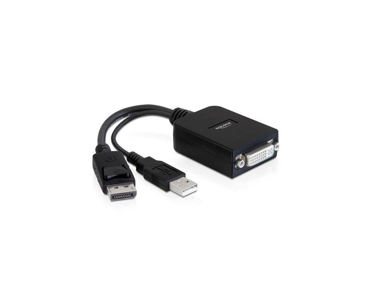 Delock 61855 - Adapter - Display-Port 1.1-Stecker > DVI-Buchse,... Computer-Kabel, Display Port, DisplayPort (23,00 cm) von Delock