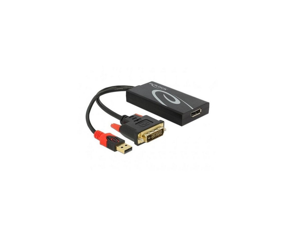 Delock 62596 - Adapter DVI Stecker zu DisplayPort 1.2 Buchse schwarz Computer-Kabel, DVI, DVI von Delock