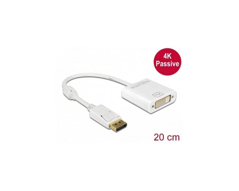 Delock 62602 - Adapter DisplayPort 1.2 Stecker > DVI Buchse 4K... Computer-Kabel, Display Port, DisplayPort (20,00 cm) von Delock