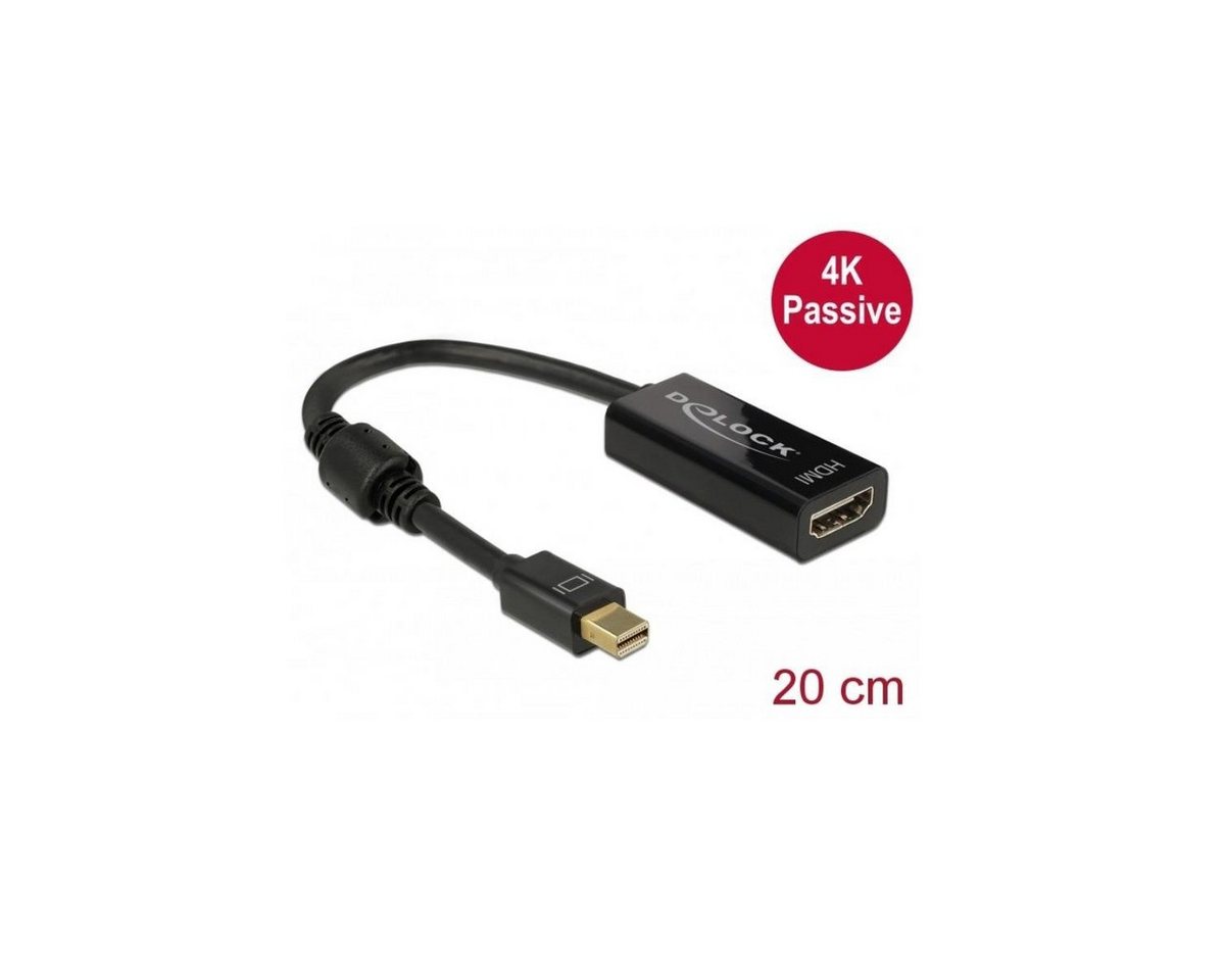 Delock 62613 - Adapter mini DisplayPort 1.2 Stecker > HDMI... Computer-Kabel, Display Port, DisplayPort (20,00 cm) von Delock