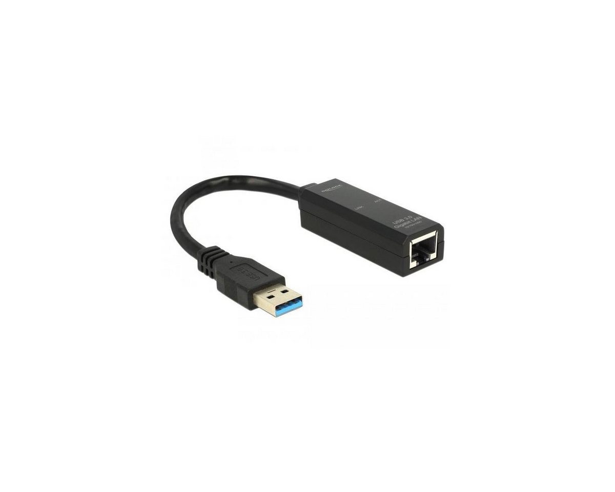 Delock 62616 - Adapter USB 3.0 > Gigabit LAN 10/100/1000 Mb/s Computer-Kabel, USB A, RJ45 von Delock