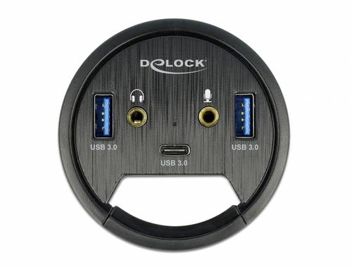 Delock 62794 USB 3.2 Gen 1-Hub (USB 3.0) Schwarz von Delock