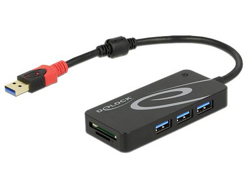 Delock 62899 USB 3.1 Gen 1-Hub Schwarz von Delock