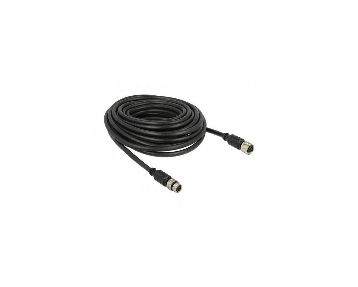 Delock 62975 - Navilock Verlängerungskabel M8 Stecker > M8... Computer-Kabel, M8 6 Pin Stecker, M8 4-PIN (1000,00 cm) von Delock