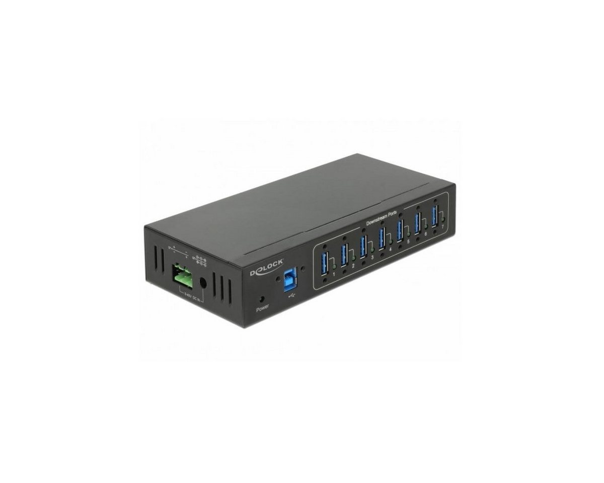 Delock 63311 - Externer Industrie-Hub - 7x USB 3.0 Typ-A, mit... Computer-Kabel, USB B, USB von Delock