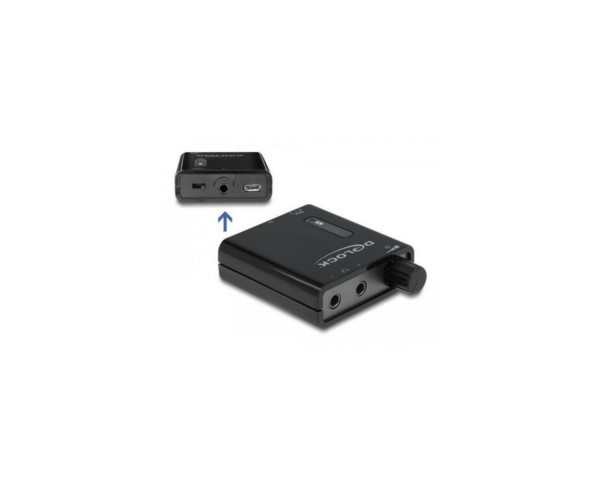Delock 64056 - Tragbarer Stereo Kopfhörer-Verstärker mit zwei... Notebook-Adapter von Delock