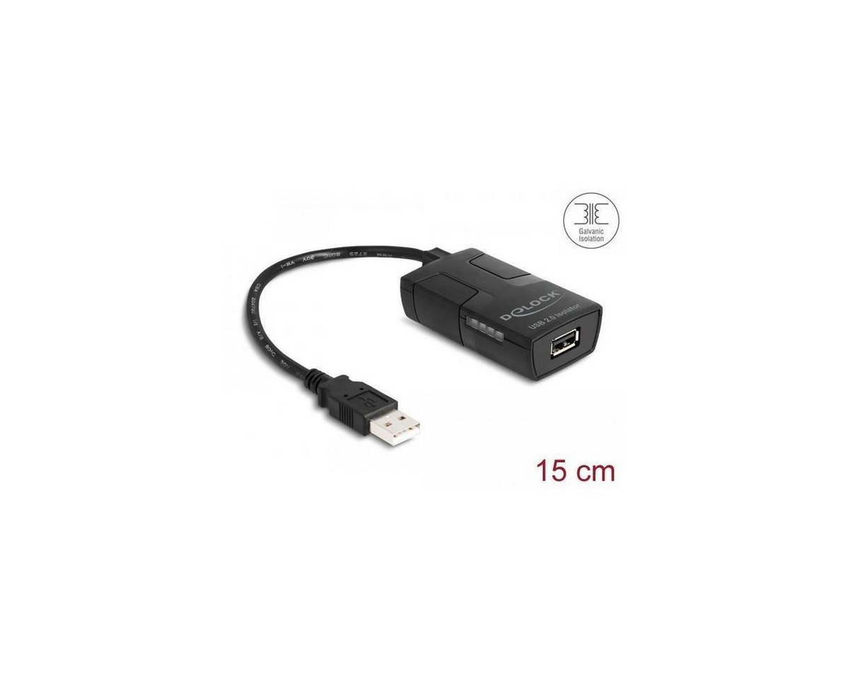 Delock 64225 - Isolator USB 2.0 Typ-A Stecker zu Buchse mit 5... Computer-Kabel, USB A, USB von Delock