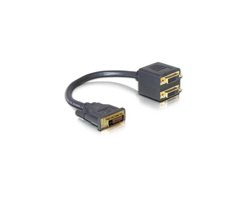 Delock 65051 - Adapter - DVI-Stecker 24+1 zu 2x DVI-Buchse 24+1 Computer-Kabel, DVI, DVI von Delock