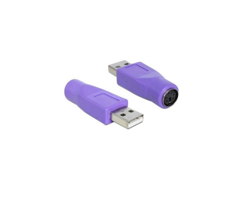 Delock 65461 - Adapter USB Typ-A Stecker > PS/2 Buchse Computer-Kabel, PS/2, USB von Delock