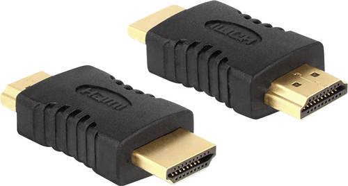 Delock 65508 HDMI Adapter [1x HDMI-Stecker - 1x HDMI-Stecker] Schwarz vergoldete Steckkontakte von Delock