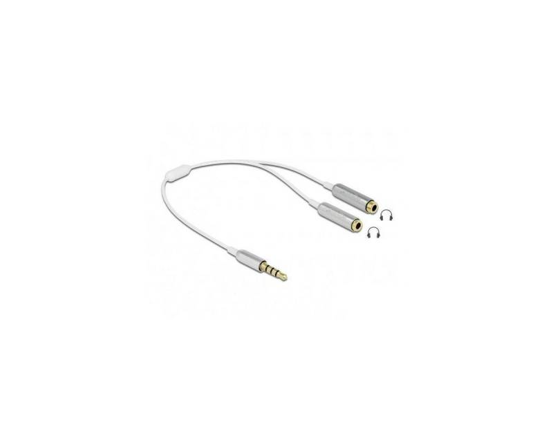 Delock 65576 - Kabel Audio Splitter Klinkenstecker 3,5 mm 4 Pin... Audio-Kabel, Klinkenstecker/-buchse 3.5mm, Klinke (25,00 cm) von Delock