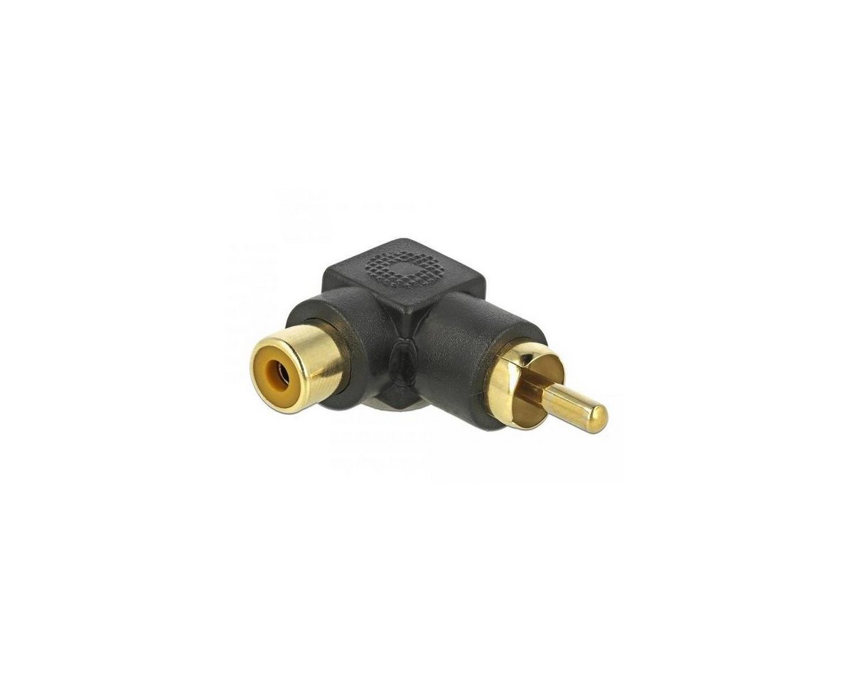 Delock 66168 - Cinch Adapter Stecker zu Buchse gewinkelt Computer-Kabel, cinch, cinch von Delock