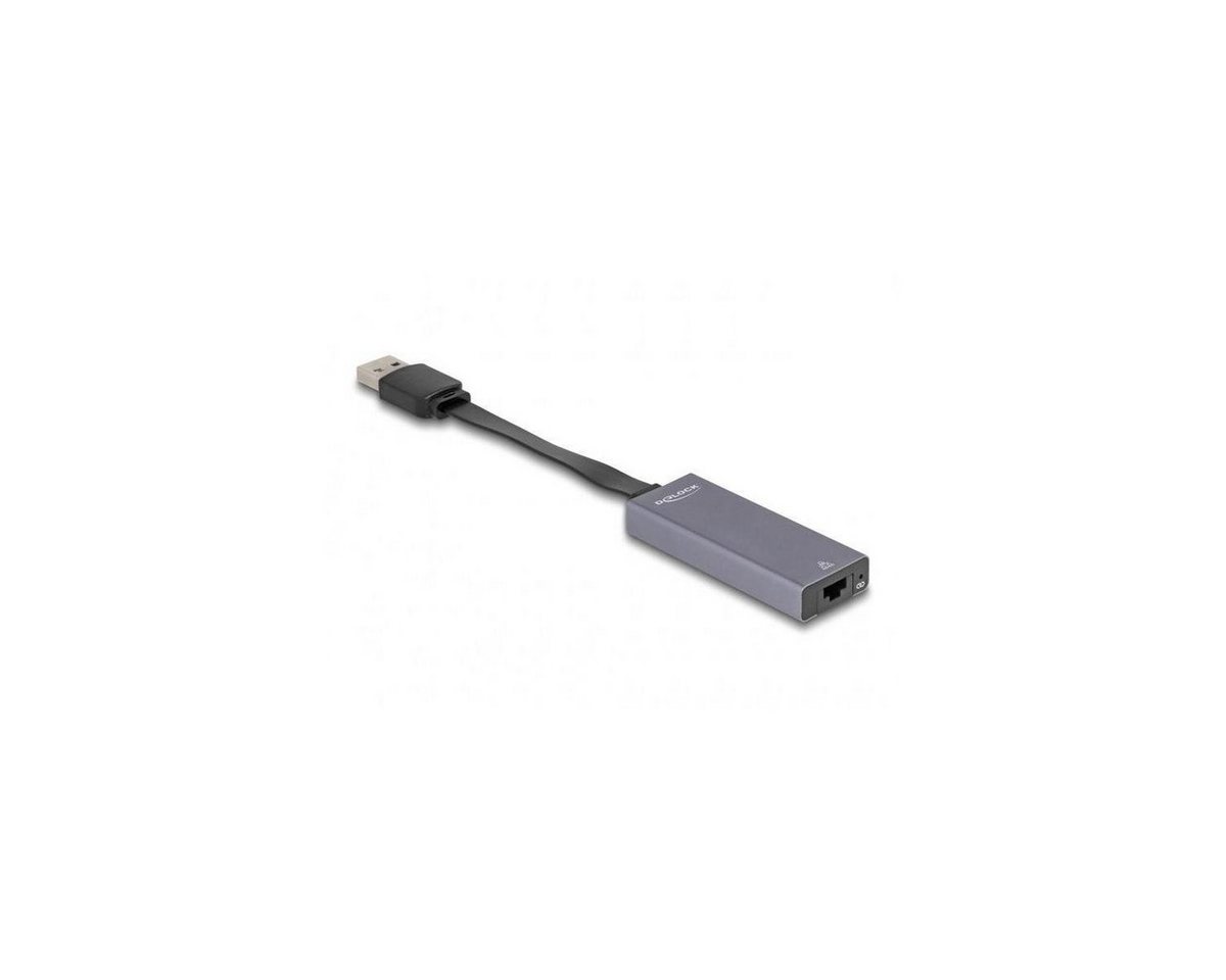 Delock 66247 - USB Typ-A Adapter zu 2,5 Gigabit LAN slim, grau Computer-Kabel, RJ45, USB von Delock