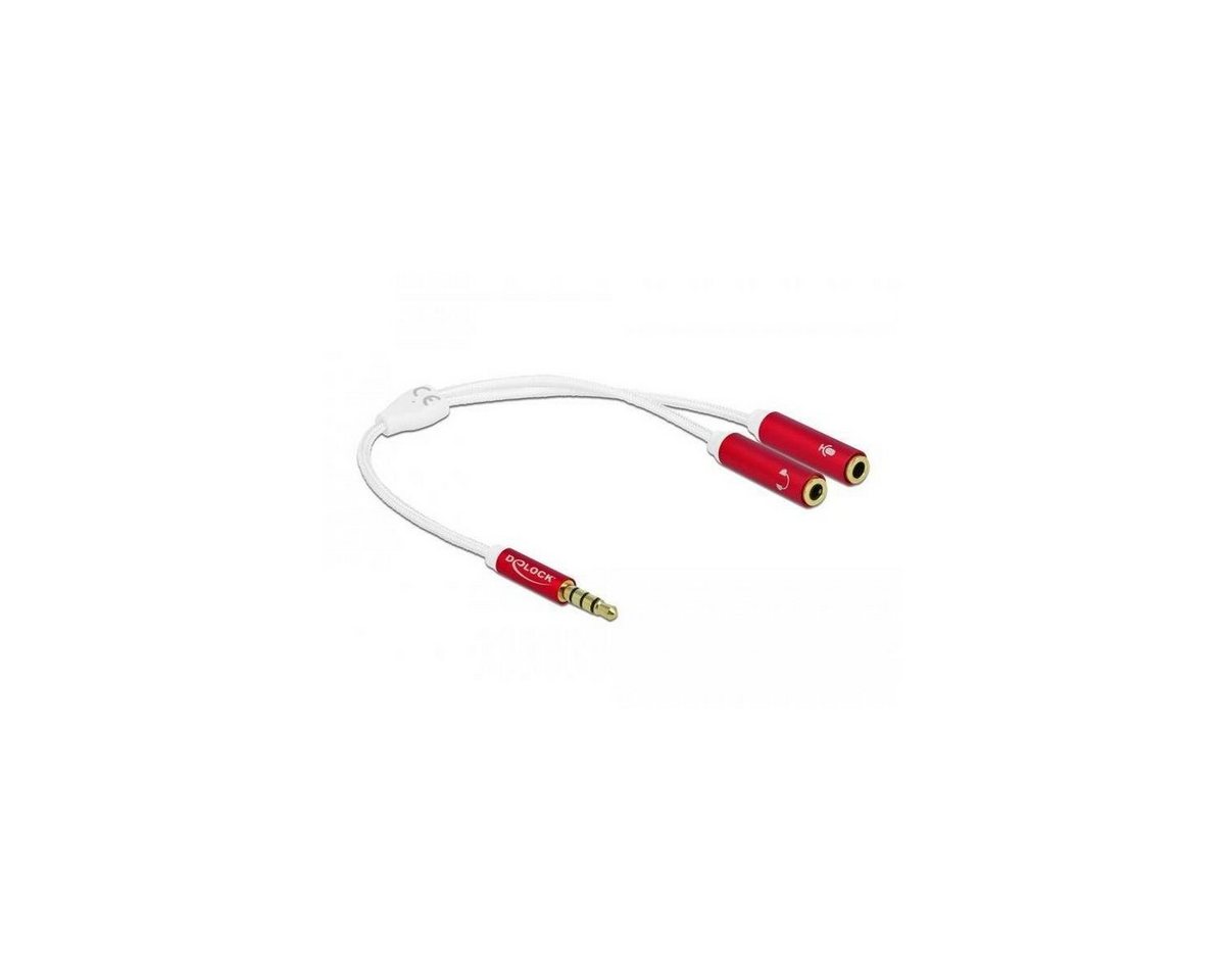 Delock 66519 - Headset Adapter 1x 3,5 mm 4 Pin Klinkenstecker... Computer-Kabel, Klinkenstecker/-buchse 3.5mm, Klinke von Delock