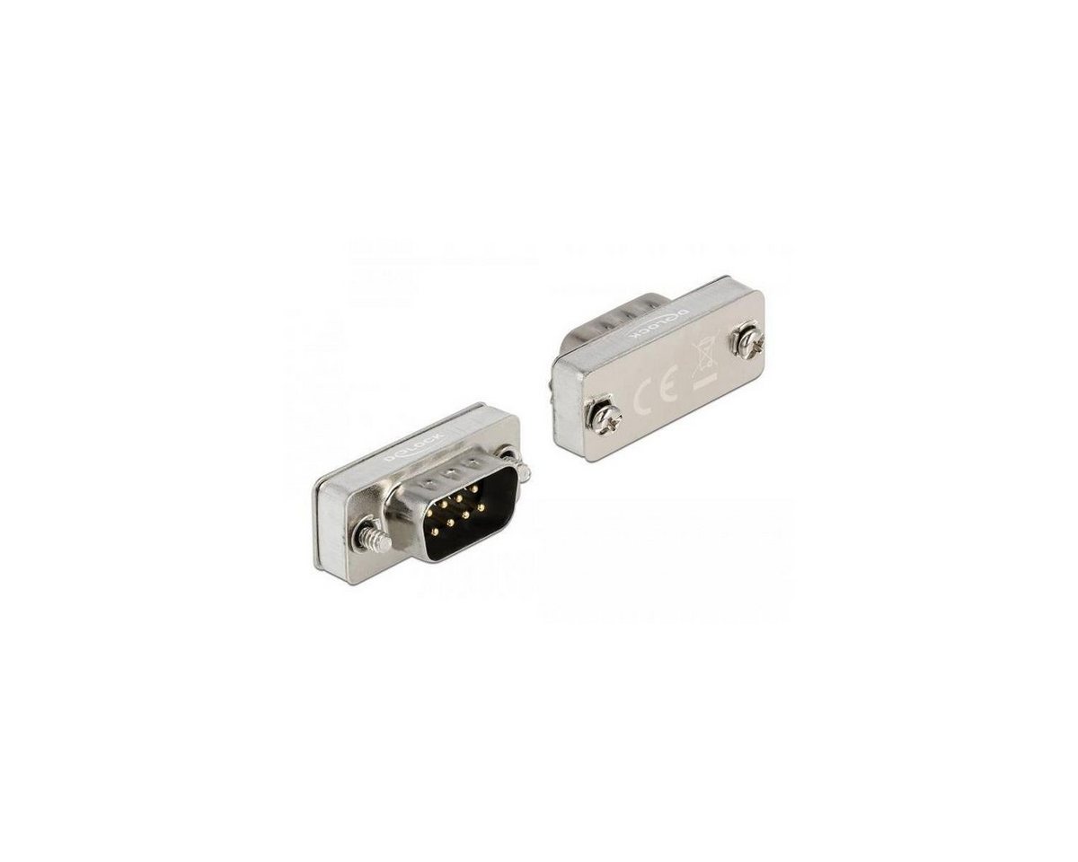 Delock 66826 - RS-232/422/485 Loopback Adapter mit DB9 Stecker, silber Computer-Kabel, RS232, RS232 von Delock