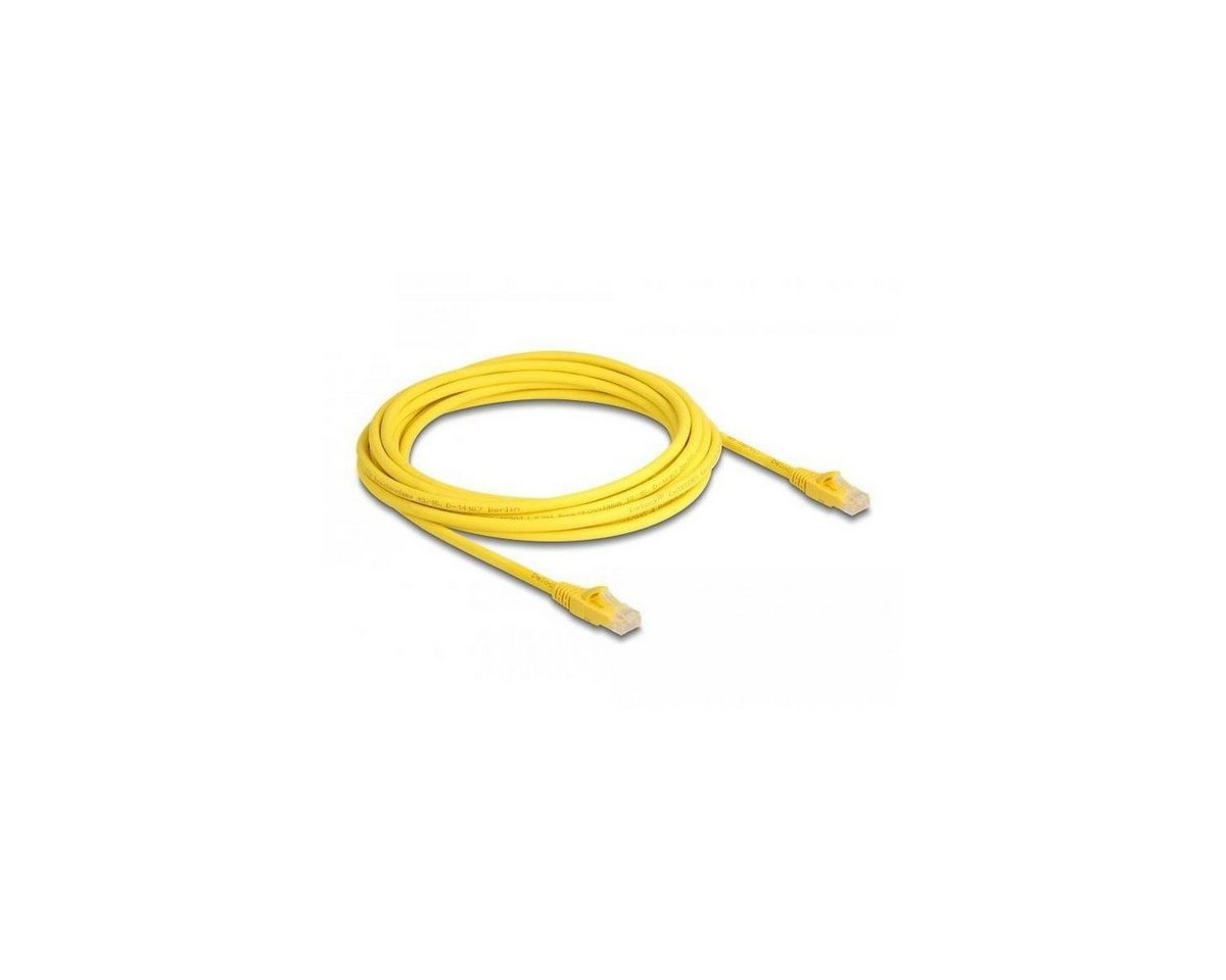 Delock 80104 - Netzwerkkabel RJ45, U/UTP, 5m, gelb LAN-Kabel, (500,00 cm) von Delock
