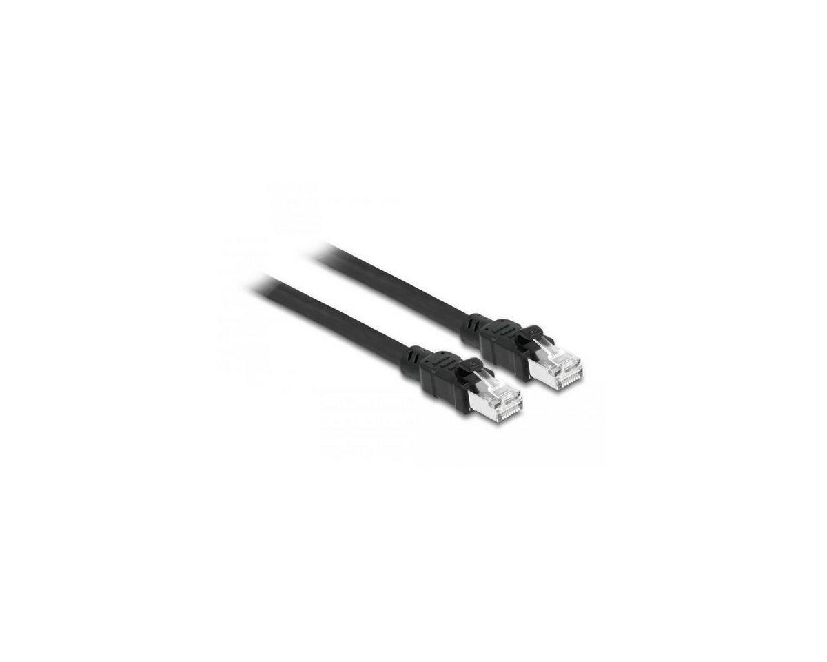 Delock 80113 - Netzwerkkabel RJ45, F/UTP, 1m, schwarz LAN-Kabel, (100,00 cm) von Delock