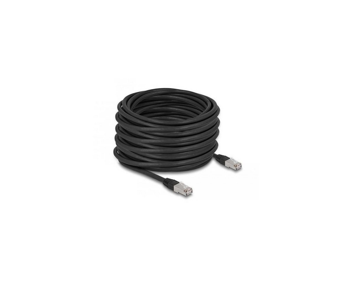 Delock 80132 - Netzwerkkabel RJ45, S/FTP, 20m, schwarz LAN-Kabel, (2000,00 cm) von Delock