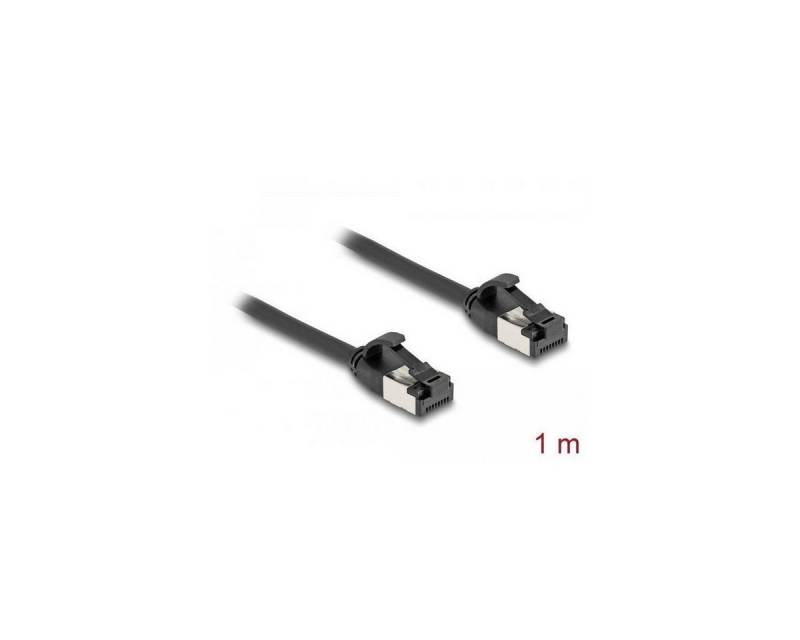 Delock 80183 - Patchkabel Cat.8.1, U/FTP, 1m, schwarz LAN-Kabel, (100,00 cm) von Delock