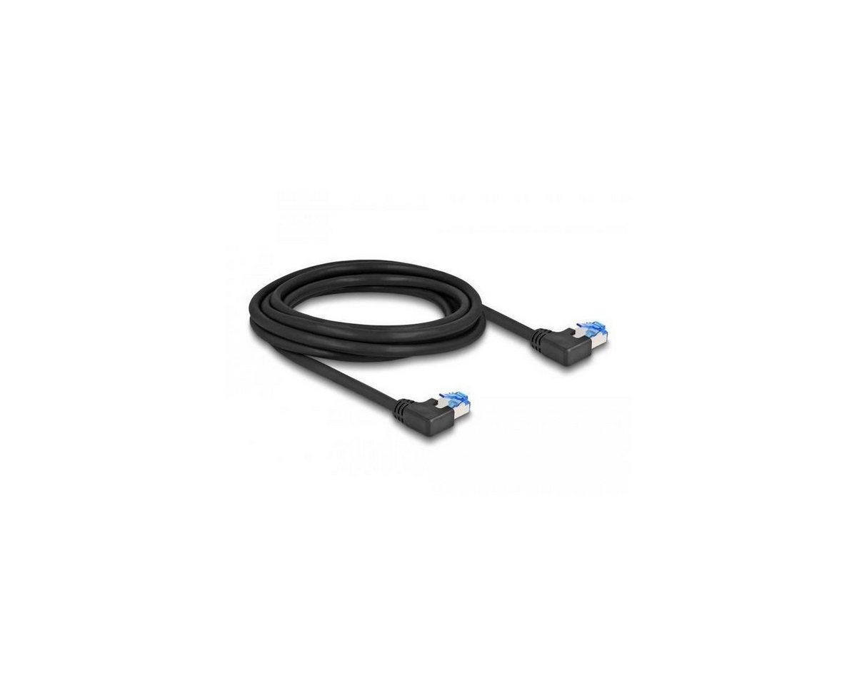 Delock 80212 - Patchkabel Cat.6a, S/FTP, 3m, schwarz LAN-Kabel, (300,00 cm) von Delock