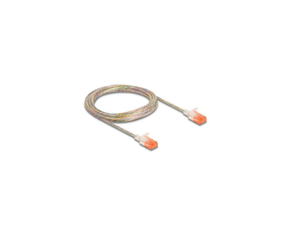 Delock 80355 - Netzwerkkabel RJ45, U/UTP, 3m, transparent LAN-Kabel, (300,00 cm) von Delock