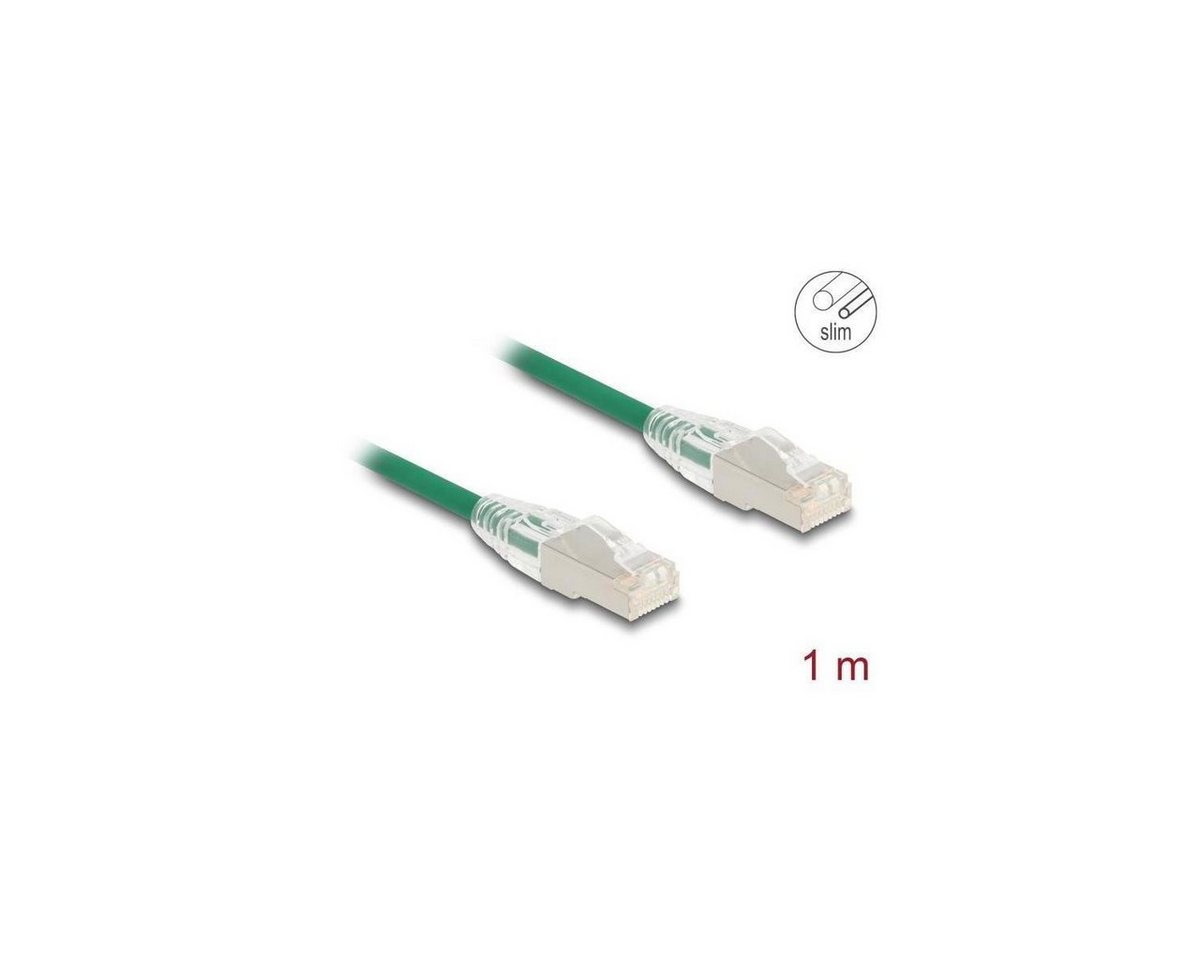 Delock 80365 - Netzwerkkabel RJ45, U/FTP, 1m, grün LAN-Kabel, (100,00 cm) von Delock